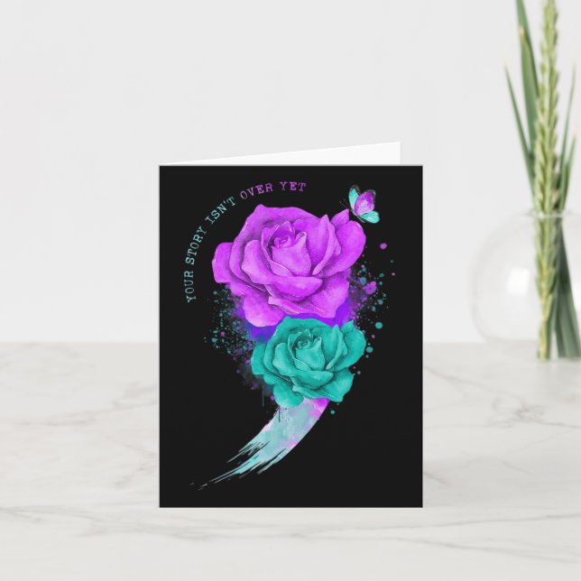 Ihre Geschichte ist noch nicht vorbei, Semicolon S Karte (Vorderseite)