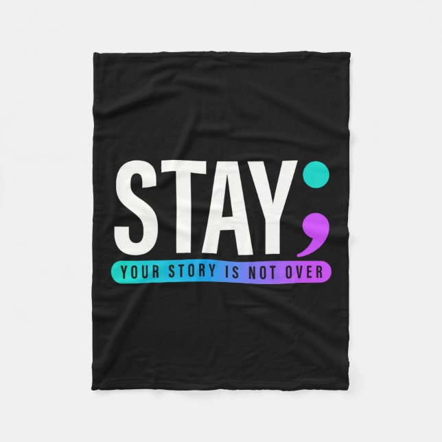 Ihre Geschichte ist noch nicht zu Bleibe Suizidprä Fleecedecke (Vorderseite)