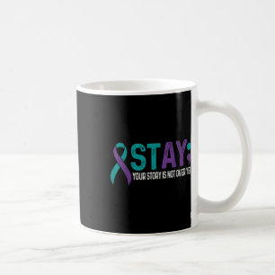 Ihre Geschichte ist noch nicht zu Ende bleibe und Kaffeetasse