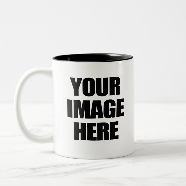 Ihre Gewohnheit 11 Unze Zwei-Ton Tasse (Links)