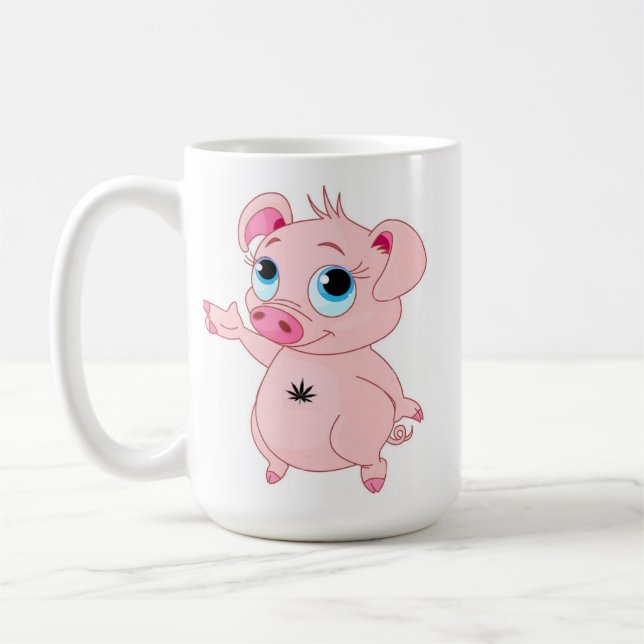 Ihre Gewohnheit 15-Unze-klassische weiße Tasse (Links)