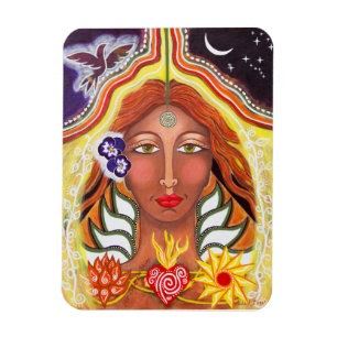 "Ihre Glut glüht jetzt " Magnet