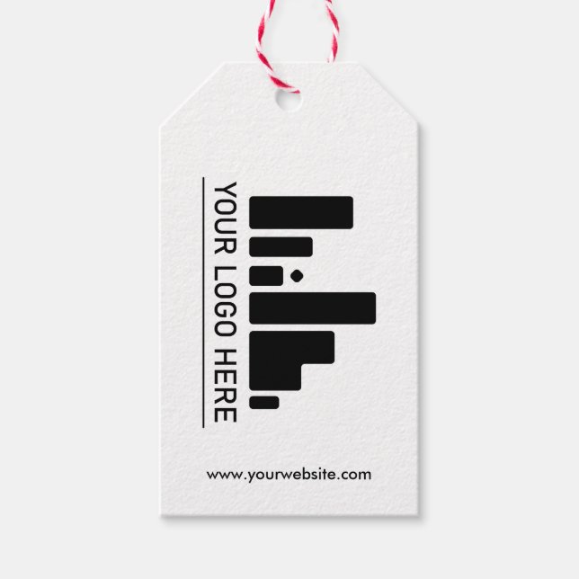 Ihre großen Logo-Social-Media-Preis-Geschenkmarken Geschenkanhänger (Vorderseite)