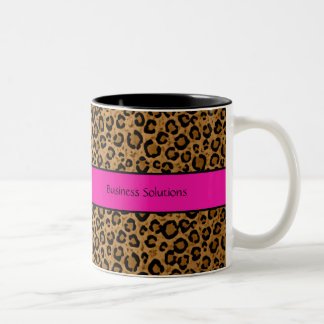 Ihre Handelsname-Leopard-Kaffee-Tasse Zweifarbige Tasse