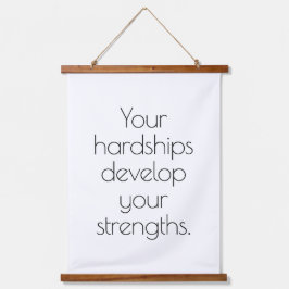 Ihre Hardships Wood Topped Wall Tapestes Wandteppich Mit Holzrahmen