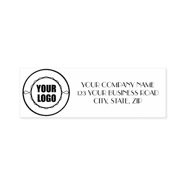 Ihre individuelle Firmenlogo-Adresse Permastempel (Design)
