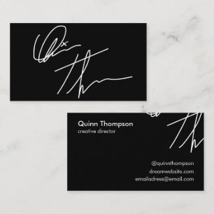 Ihre individuelle, trendige Signature-Visitenkarte Visitenkarte