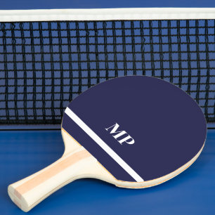 Ihre Initialen, anpassbare Vorlage, Tischtennis Schläger