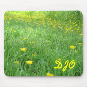Ihre Initialen auf einem Butterfeld Mousepad