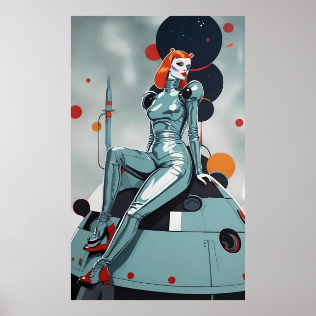Ihre Kapsel, ihre Wahl - Ken Gage Surreal Art Poster (Vorne)