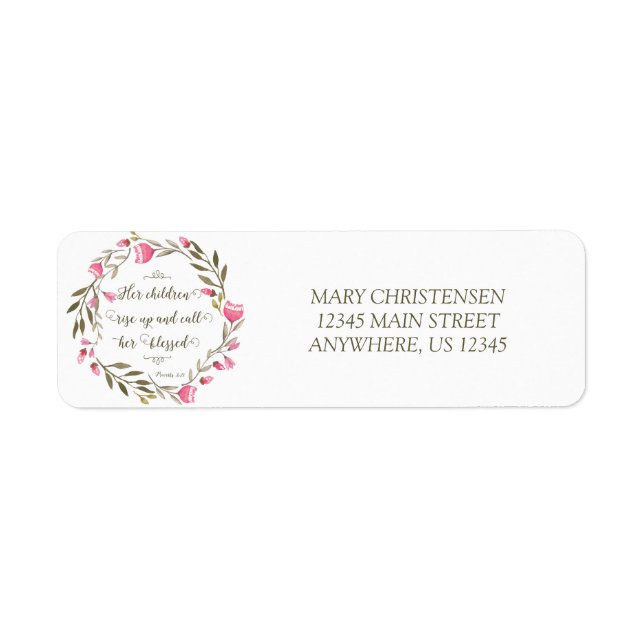 Ihre Kinder stehen auf und nennen sie gesegnet (Vorne)