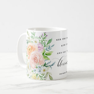 Ihre Kinder steigen oben u. nennen ihre gesegnete Kaffeetasse