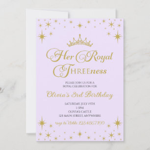 Ihre königliche Dreifachheit Gold Prinzessin 3. Ge Einladung