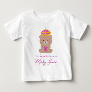 Ihre königliche Kultur Funny Niedlich Personalis Baby T-shirt