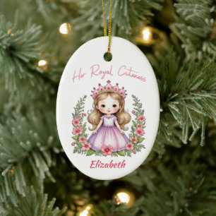 Ihre Königliche Kultur Prinzessin Pink Keramik Ornament