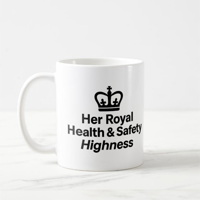 "Ihre königliche Tasse für Gesundheit und Sicherhe (Links)