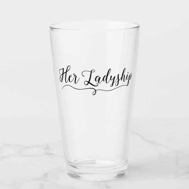 "Ihre Ladyship" Glas (Vorderseite)