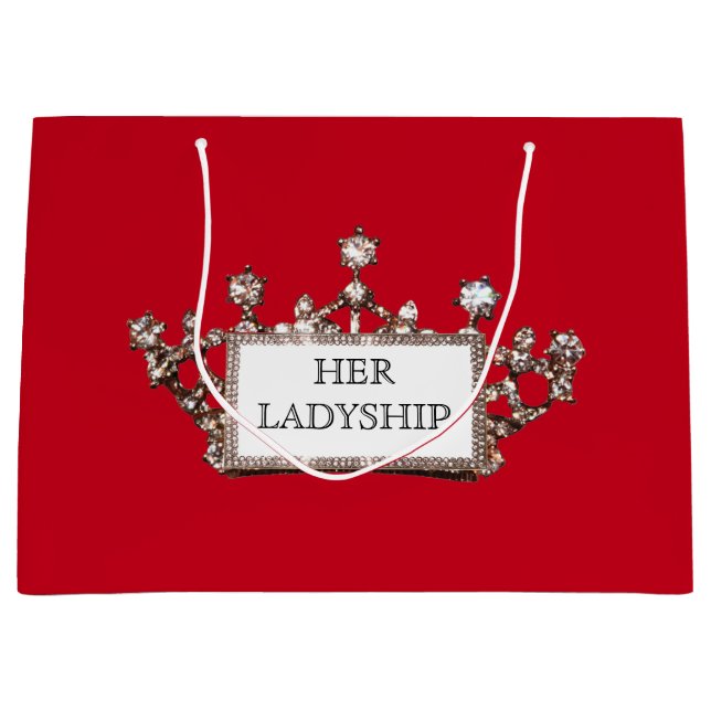 "Ihre Ladyship" Große Geschenktüte (Vorderseite)