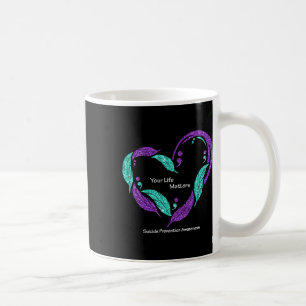 Ihre Lebensprobleme Semicolon Suizidprävention Kaffeetasse