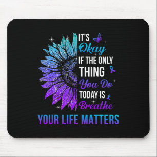 Ihre Lebensprobleme Suizidprävention Bewusstsein Mousepad