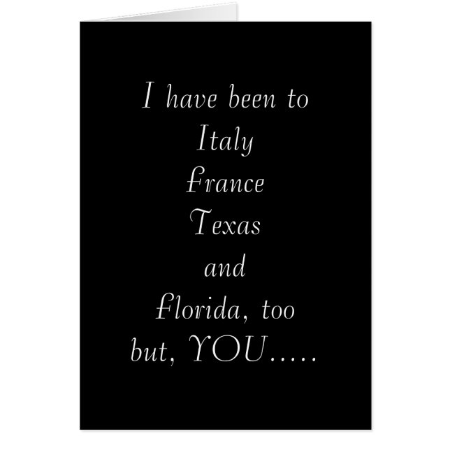 "IHRE LIEBE HAT MICH AUF DER GANZEN WELT EINGEBRAC (Vorne)