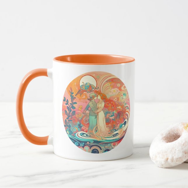Ihre Liebe, ihr Weg Tasse (Mit Donut)