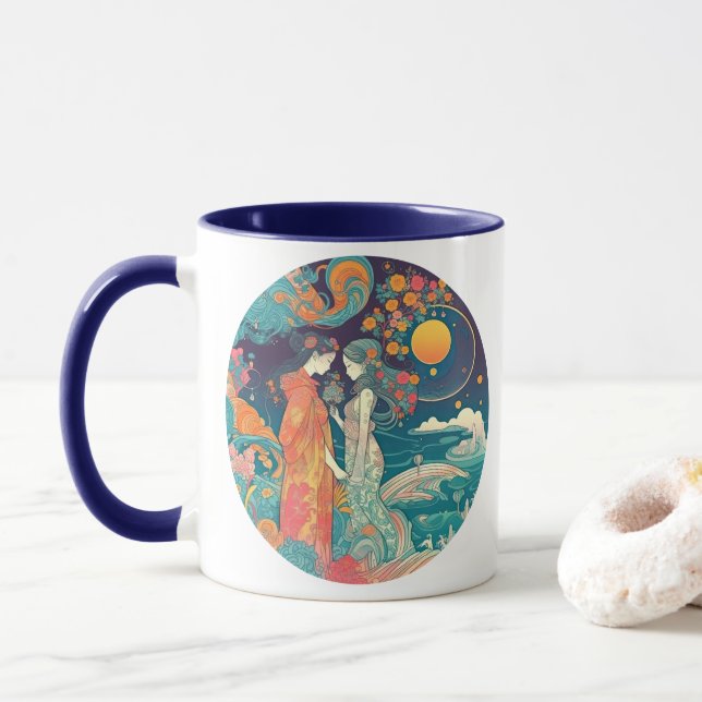 Ihre Liebe, ihr Weg Tasse (Mit Donut)