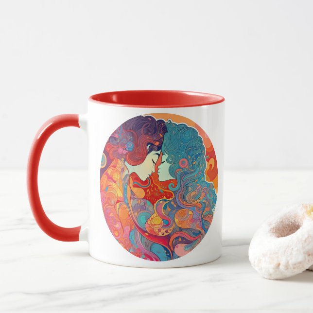 Ihre Liebe, ihr Weg Tasse (Mit Donut)