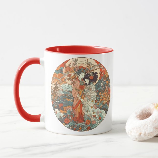 Ihre Liebe, ihr Weg Tasse (Mit Donut)