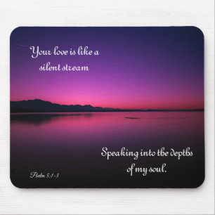 Ihre Liebe ist wie eine wunderschöne Lila Ocean M Mousepad