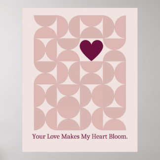 Ihre Liebe macht mein Herz zum Herzblut Mitte des Poster