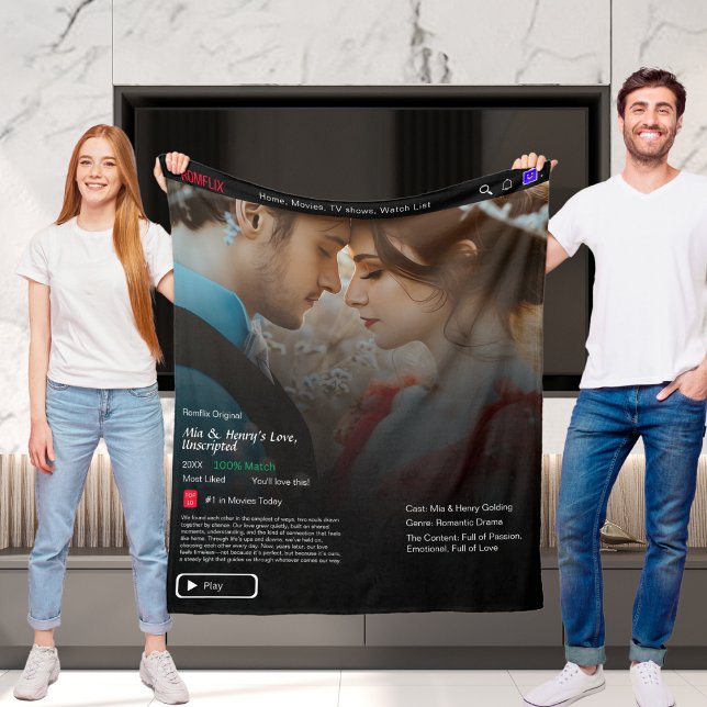 Ihre Liebe Story Movie Streaming Fleecedecke (Your Love Story Movie Streaming Fleece Blanket)