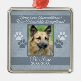 Ihre Liebe-unbedingte Haustier-Beileids-Gewohnheit Ornament Aus Metall