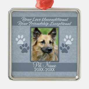 Ihre Liebe-unbedingte Haustier-Beileids-Gewohnheit Ornament Aus Metall