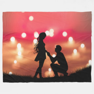 Ihre Liebe warm und gemütlich, Verlobung behalten Fleecedecke