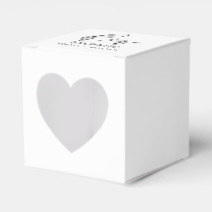 Ihre Lieblings-Custom-Elegante Monochrome Hochzeit Geschenkschachtel