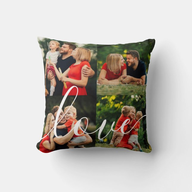 Ihre Lieblings-Familienfotocollage Kissen (Vorderseite)
