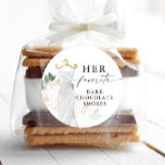 Ihre Lieblings-Gastgeschenk Hochzeit bearbeitbare  Runder Aufkleber<br><div class="desc">Fügen Sie diese anpassbaren Labels zu Ihren Gunsten Gastgeschenk Hochzeit Leckereien! Erstellen Sie seine und ihre runden Kreiskleber. Lass all deinen Hochzeitsgästen deine Lieblings-Leckereien kennen.</div>