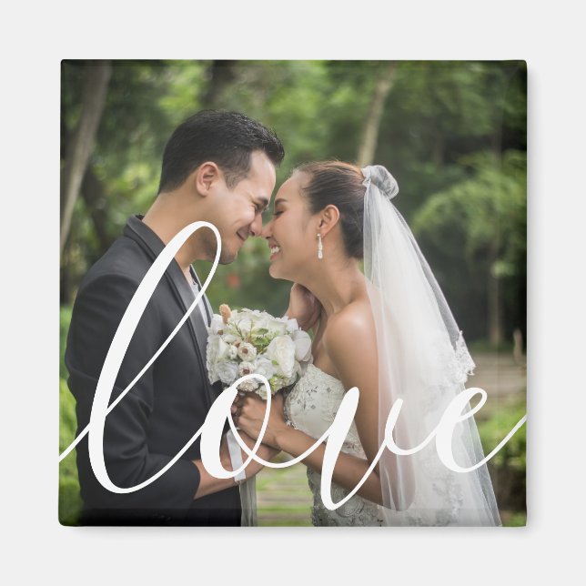 Ihre Lieblings-Hochzeitsskript-Liebe für Foto Magnet (Vorne)