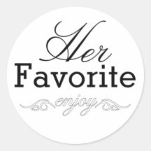 Ihre Lieblings-Leckerei-Aufkleber
