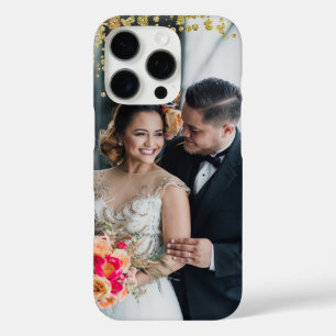 Ihre Lieblings-Paare Foto Gold Glitzern iPhone 16 Pro Hülle