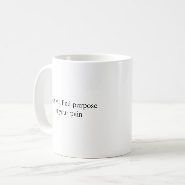 Ihre Lieblings-Tasse mit einem Ziel Kaffeetasse (Vorderseite Links)