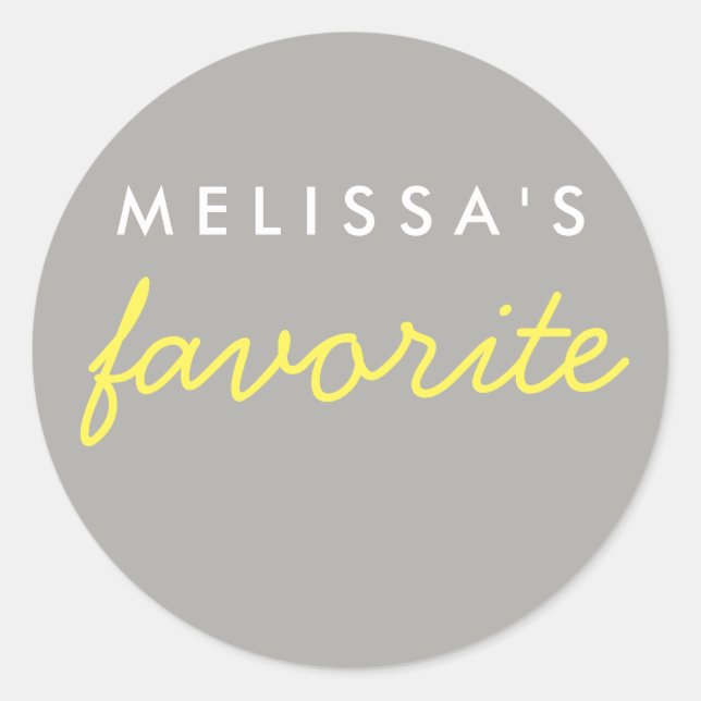 "Ihre Lieblingsjause" Runder Aufkleber (Vorderseite)