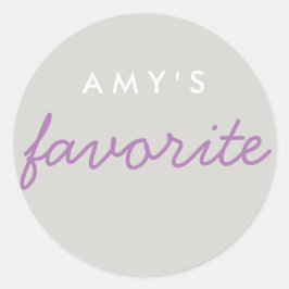 "Ihre Lieblingsjause" Runder Aufkleber