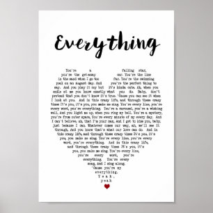 Ihre Lieblingslied-Texte und -musik gemacht in Poster