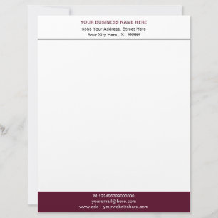 Ihre Logo-Adresse Unternehmen Letterhead Wählen Si Briefbogen