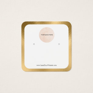 Ihre Logo Gold Border ausgefüllt Ohrring-Display-K