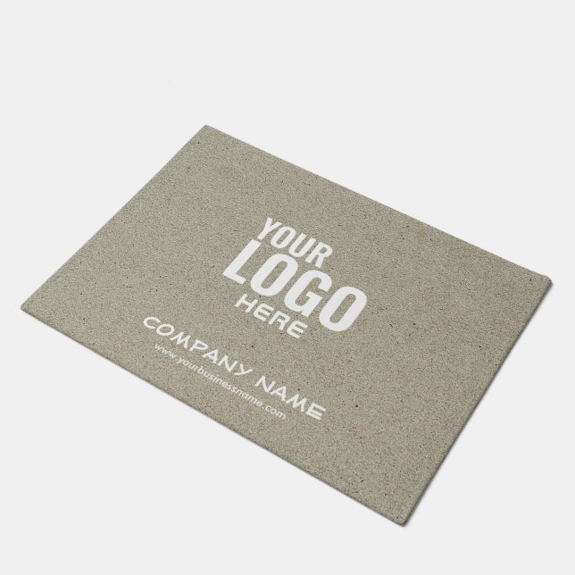Ihre Logo-Marke | Firma Doormat Fußmatte (Schrägansicht)