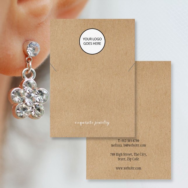 Ihre Logo-Rustikale Schmuckkarte Visitenkarte (Von Creator hochgeladen)