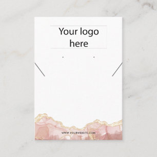 Ihre Logo-Schmuck-Kette Ohrring-Display-Karte Visitenkarte